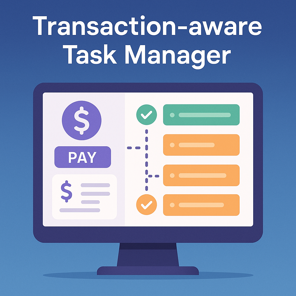 Transaction-aware task managerにした