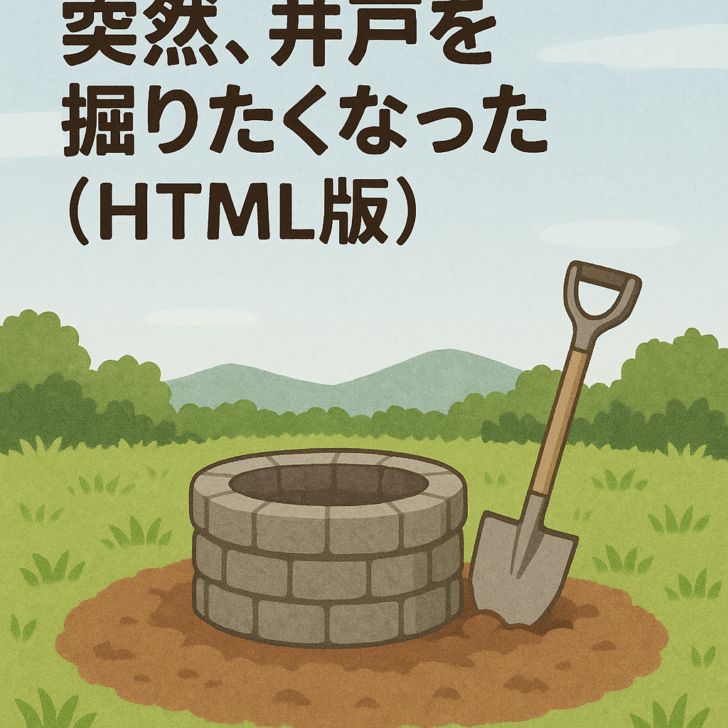 突然、井戸を掘りたくなった（HTML版）