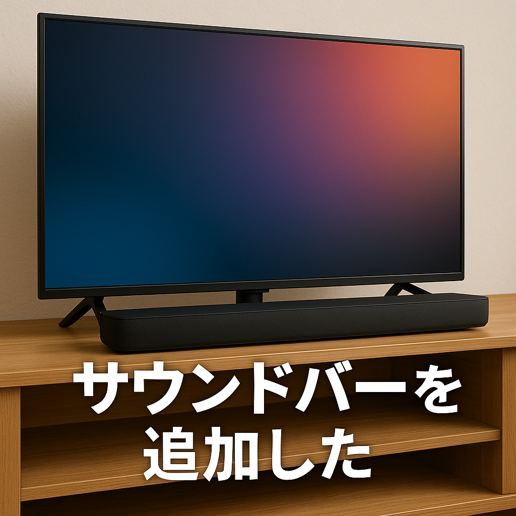 サウンドバーを追加した