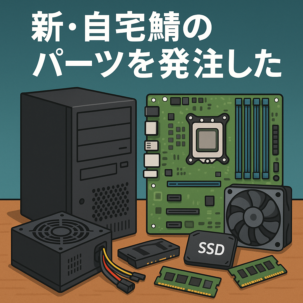 新・自宅鯖のパーツを発注した