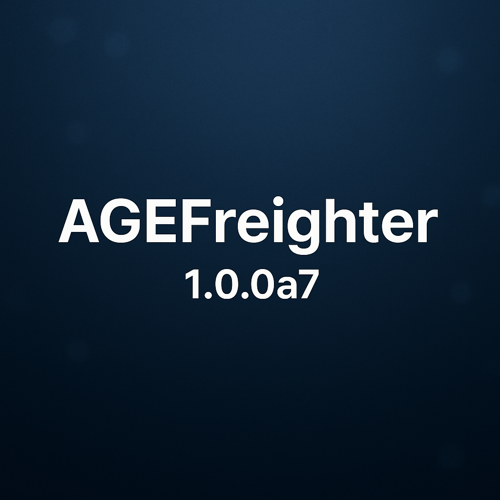 AGEFreighter 1.0.0a7