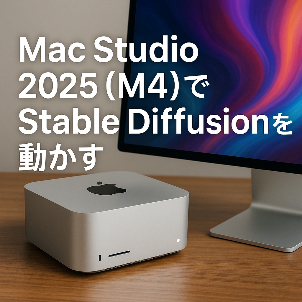 Mac Studio 2025(M4)でStable Diffusionを動かす
