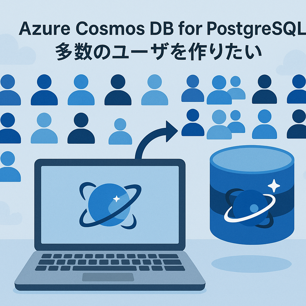 Azure CosmosDB for PostgreSQLで多数のユーザを作りたい