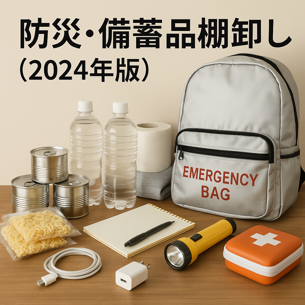 防災・備蓄品棚卸し（2024年版）