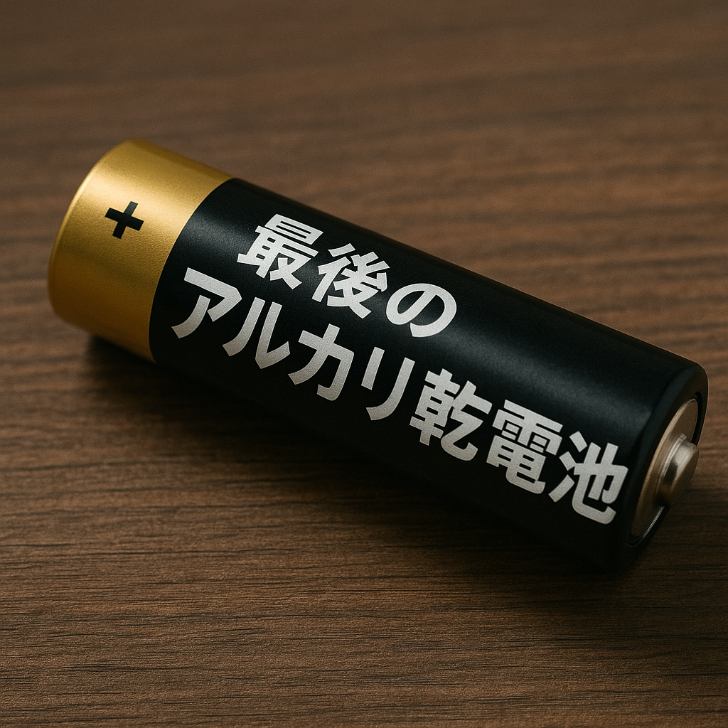 最後のアルカリ乾電池