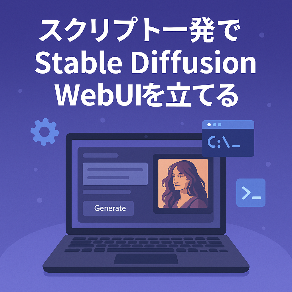 スクリプト一発でStable Diffusion WebUIを立てる