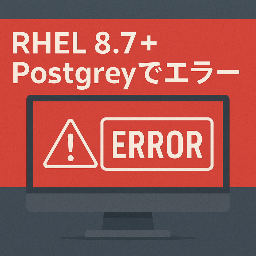 RHEL 8.7 + Postgreyでエラー