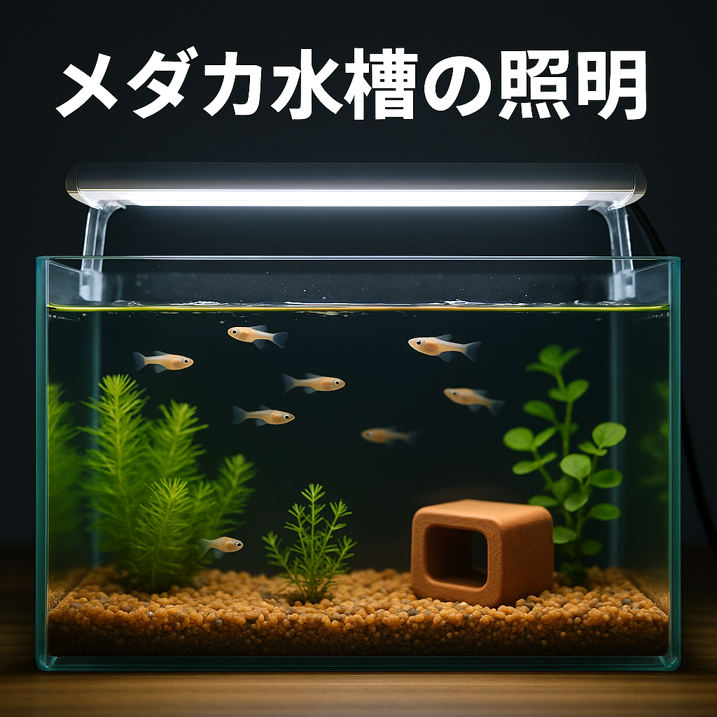 メダカ水槽の照明