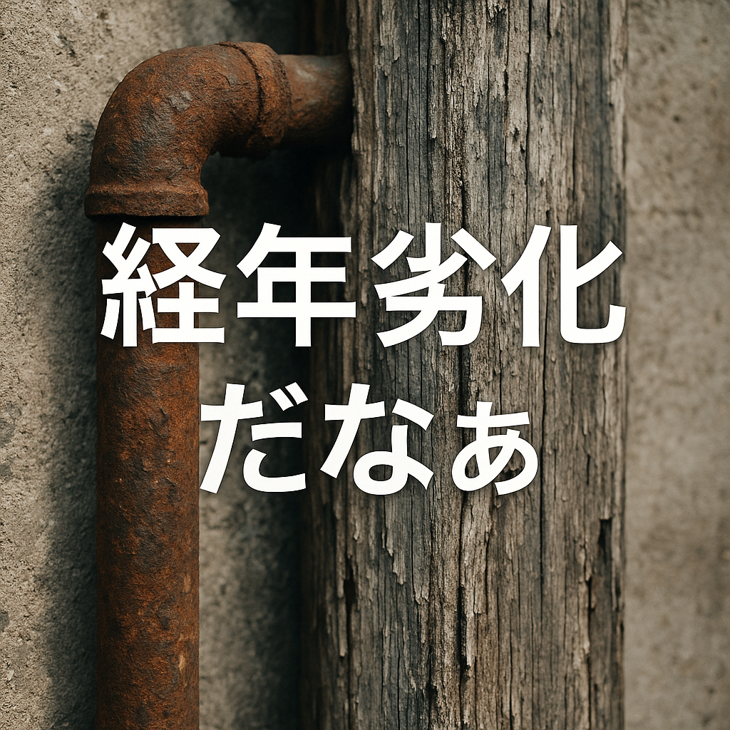 経年劣化だなぁ