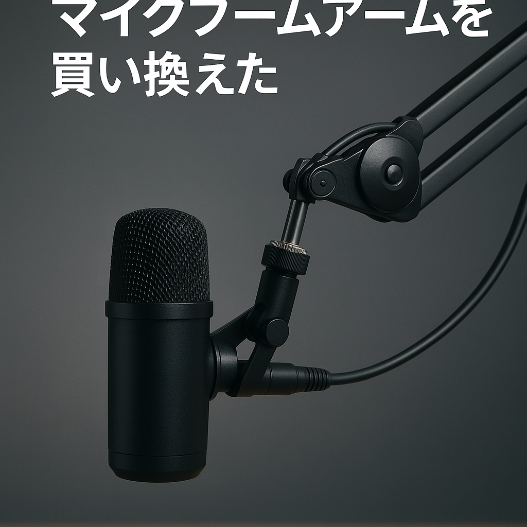 マイクブームアームを買い換えた