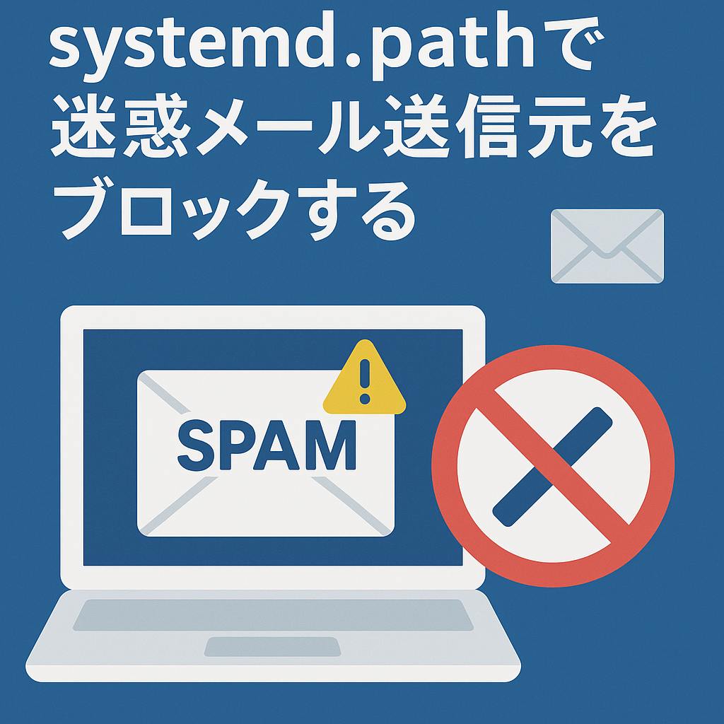 systemd.pathで迷惑メール送信元をブロックする