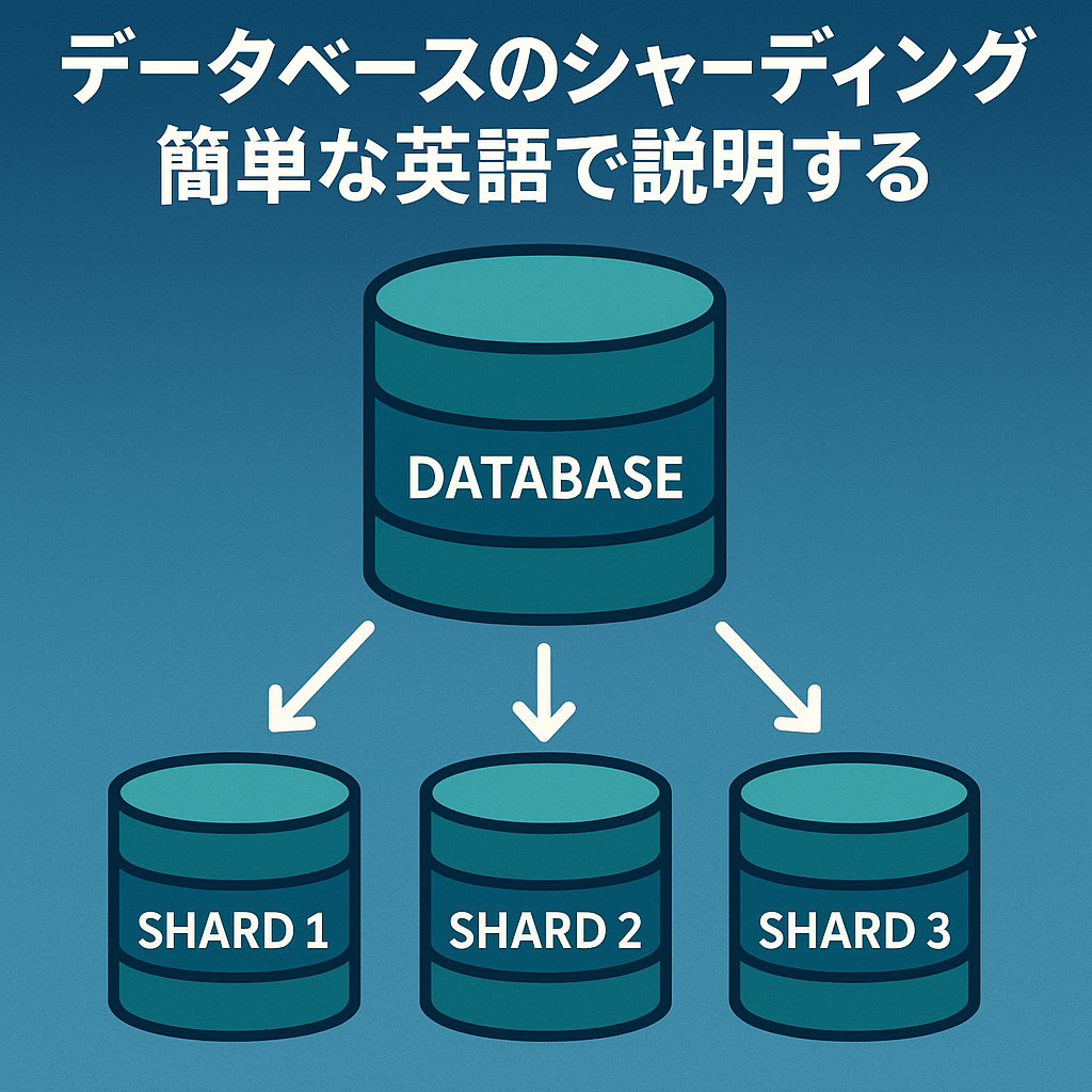 データベースのシャーディングを簡単な英語で説明する
