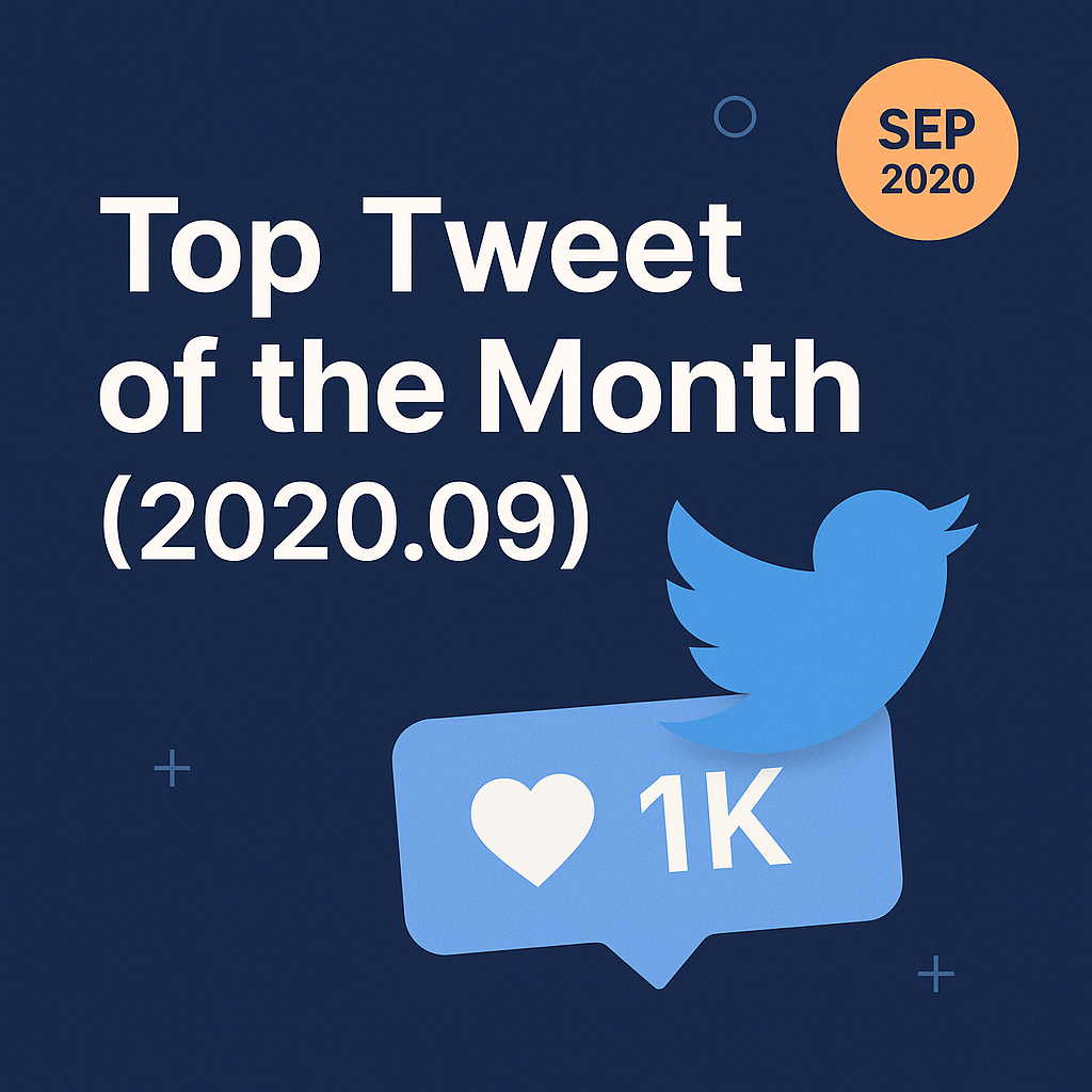 Top Tweet of the month(2020.09)
