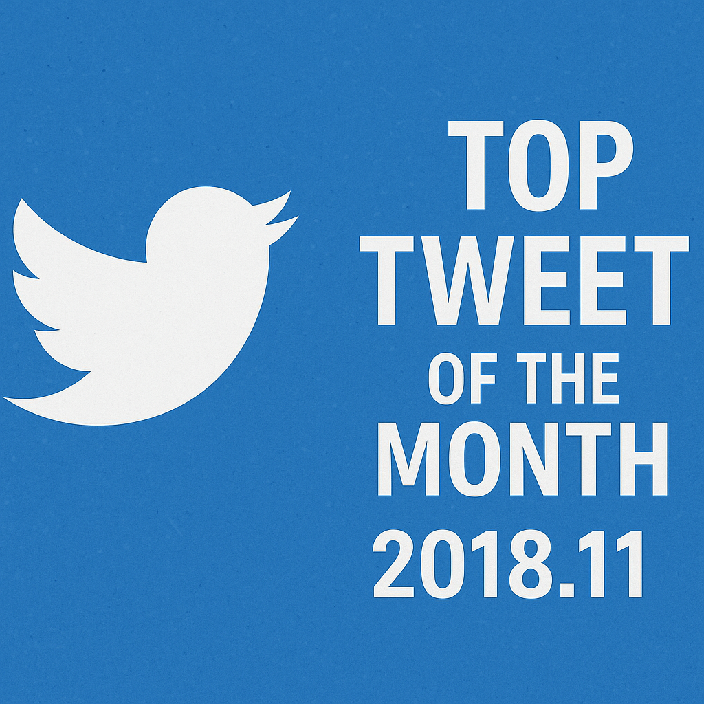 Top Tweet of the month(2018.11)