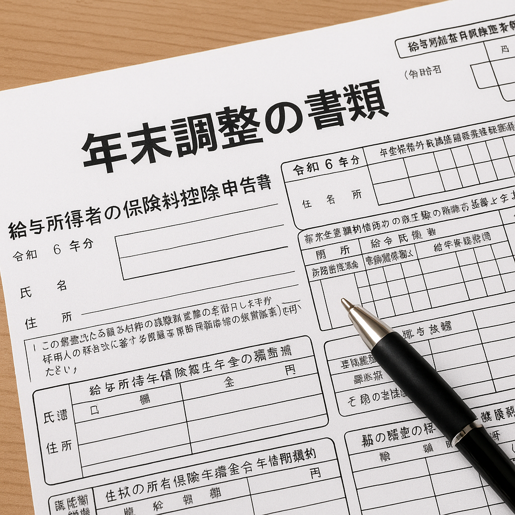 年末調整の書類