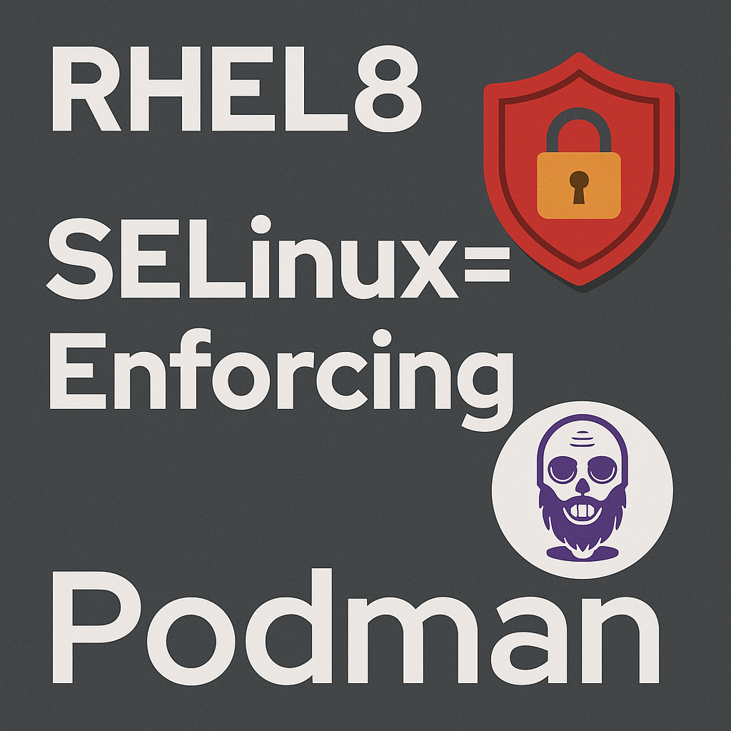 RHEL8でSELinux=EnforcingでPodman