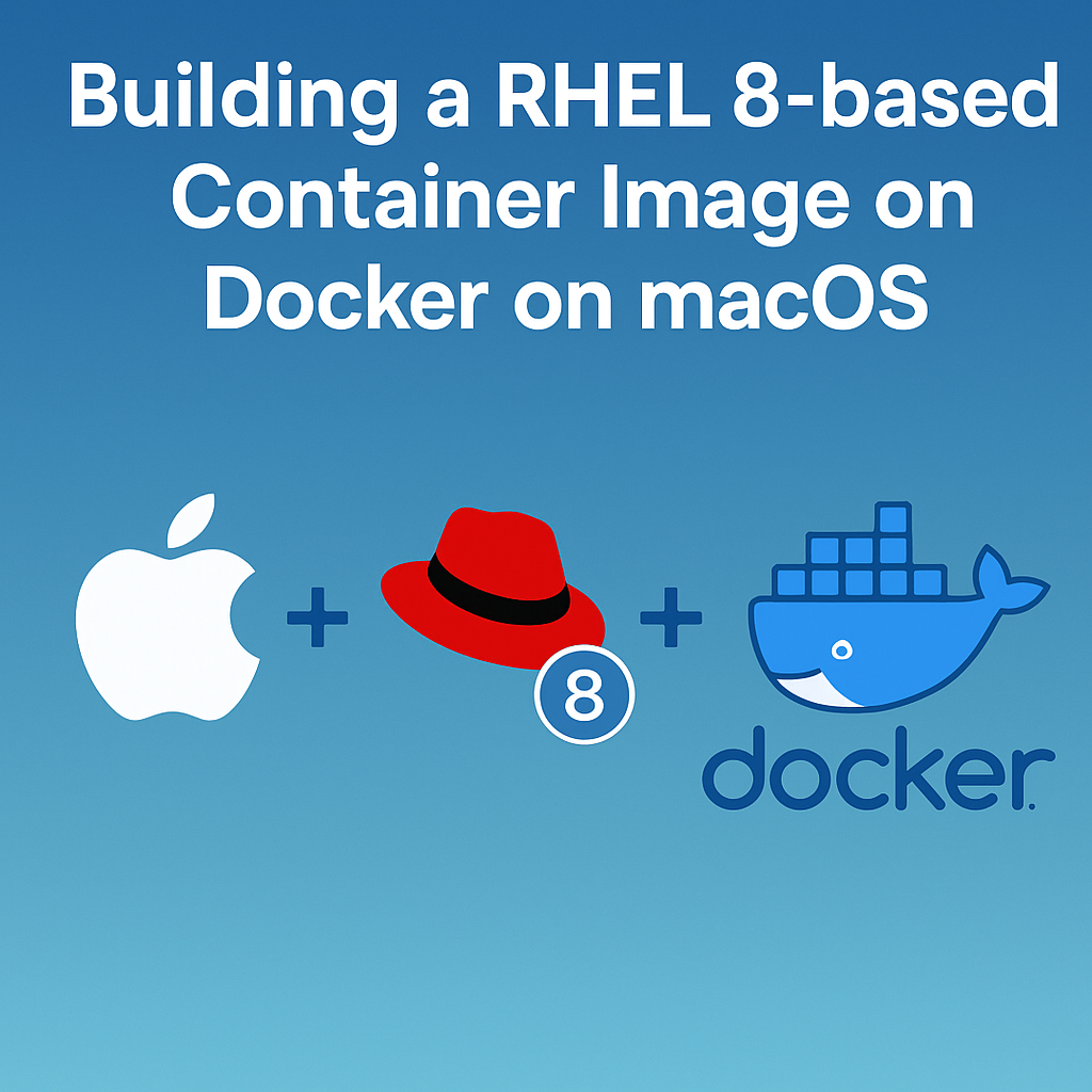 Building a RHEL8-based container image on Docker on macOS