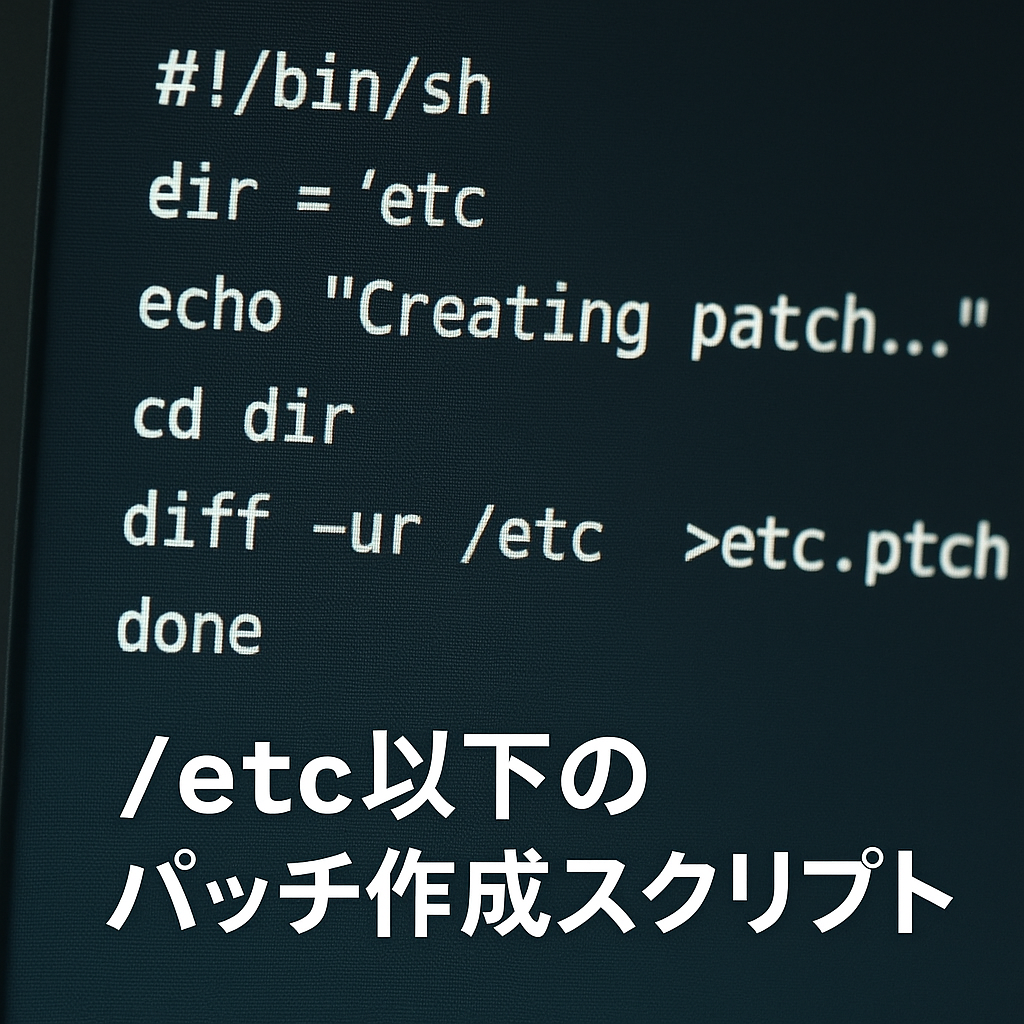 /etc以下のパッチ作成スクリプト