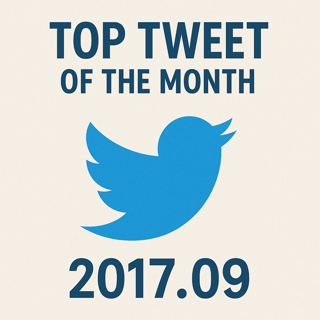 Top Tweet of the month(2017.09)