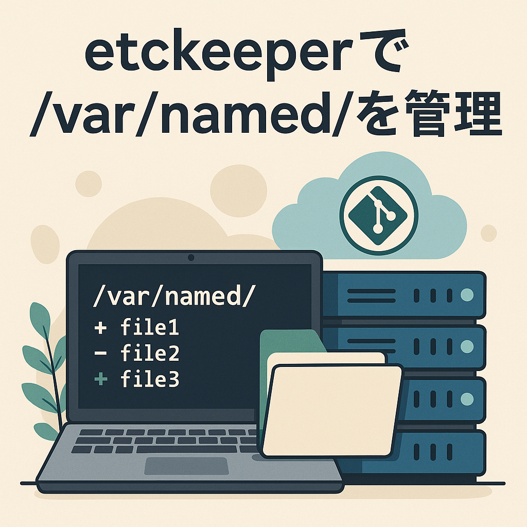 etckeeperで/var/named/を管理