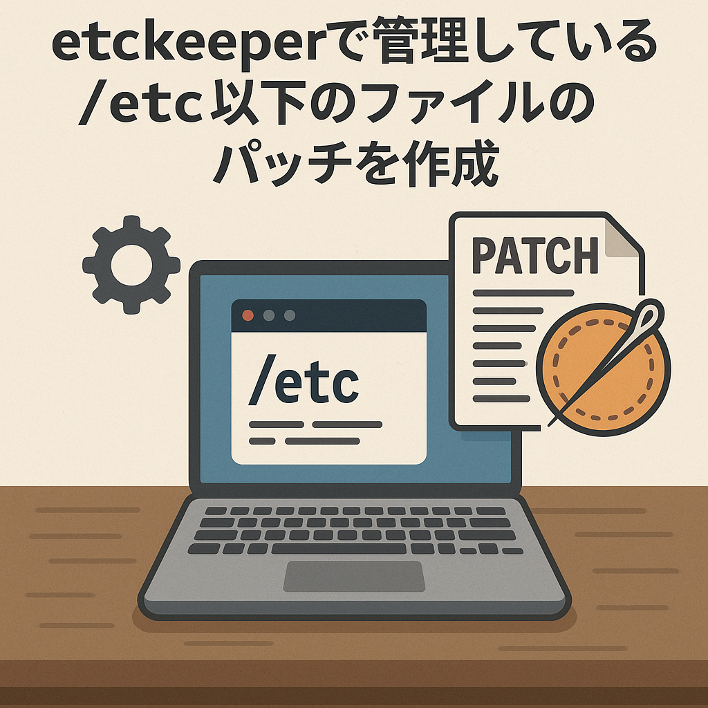 etckeeperで管理している/etc以下のファイルのパッチを作成