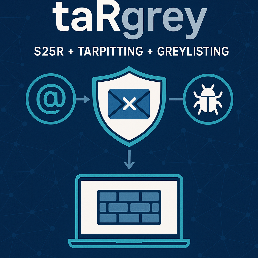 taRgrey (S25R + tarpitting + greylisting)
