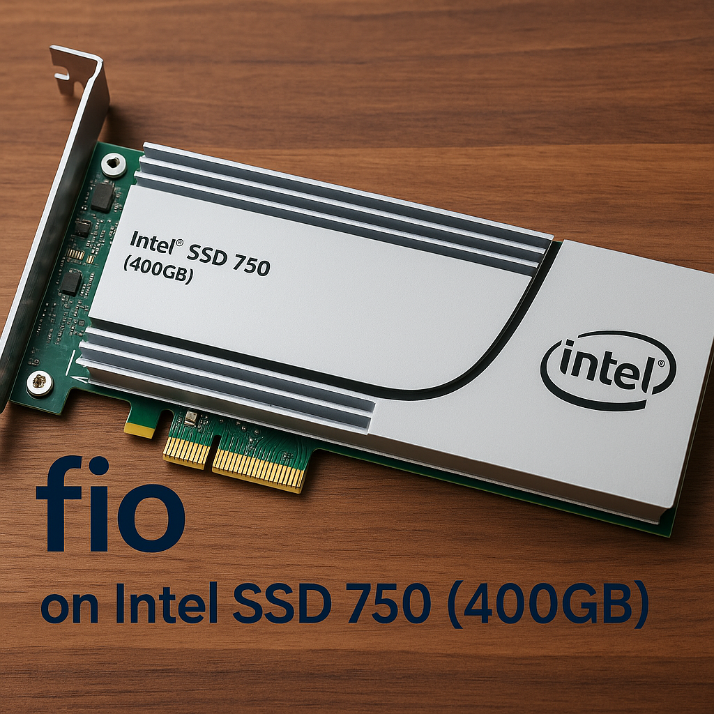 fio on Intel SSD 750 (400GB)