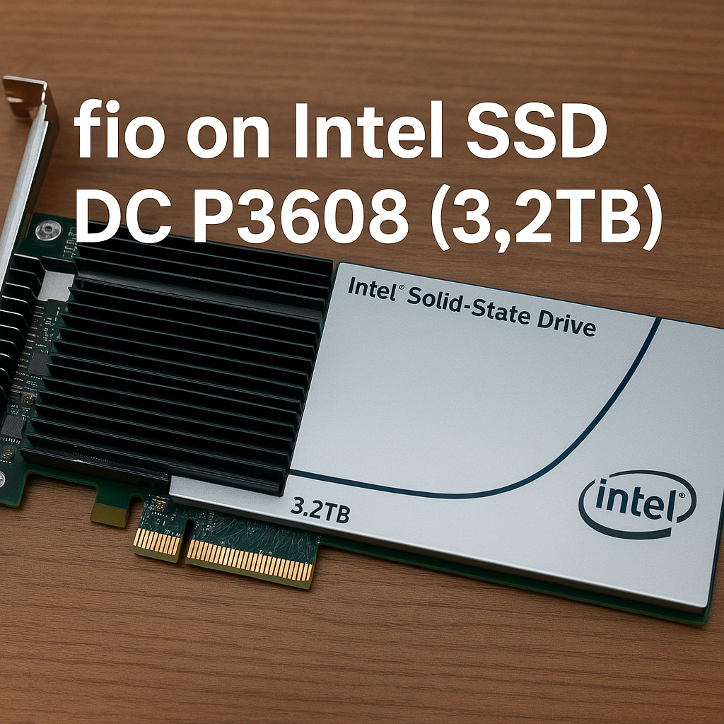 fio on Intel SSD DC P3608 (3.2TB)