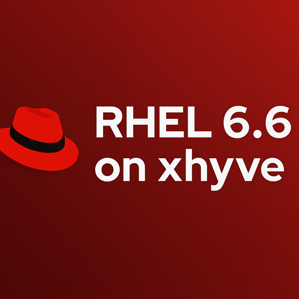 RHEL 6.6 on xhyve