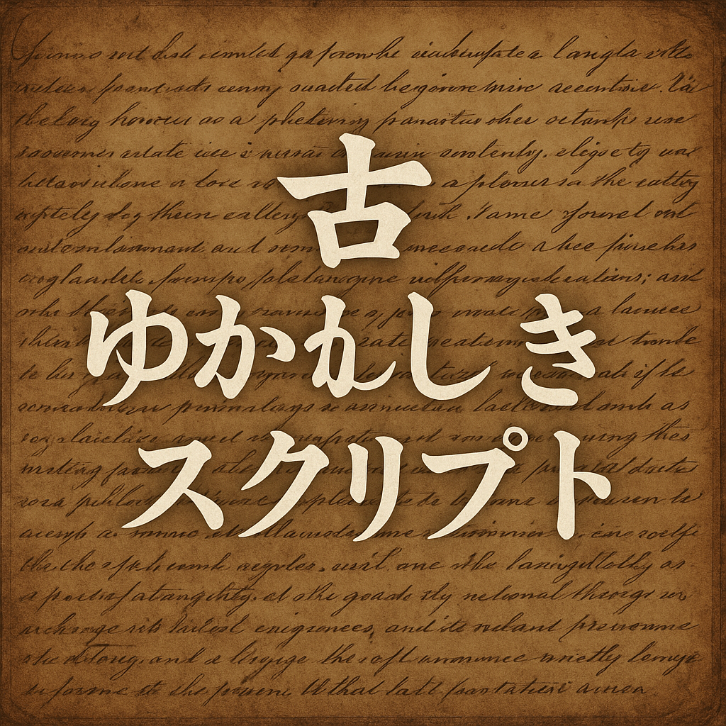 古式ゆかしきスクリプト