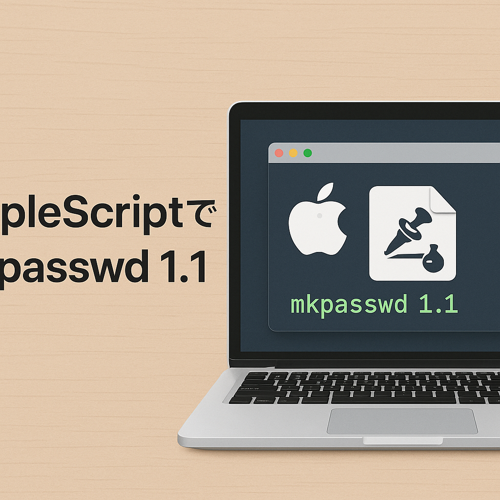 AppleScriptでmkpasswd 1.1