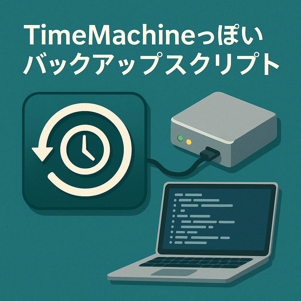 TimeMachineっぽいバックアップスクリプト