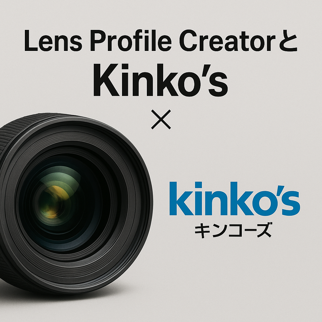 Lens Profile CreatorとKinko's