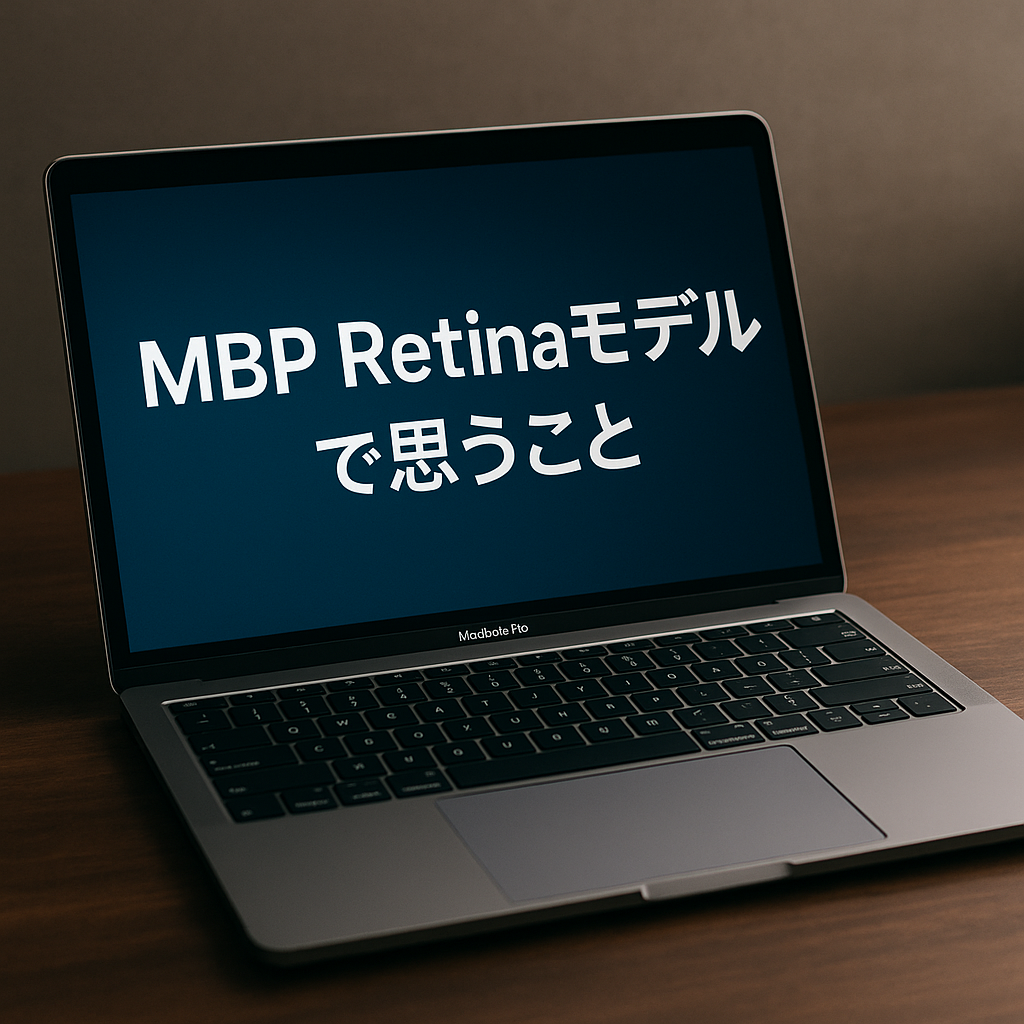 MBP Retinaモデルで思うこと