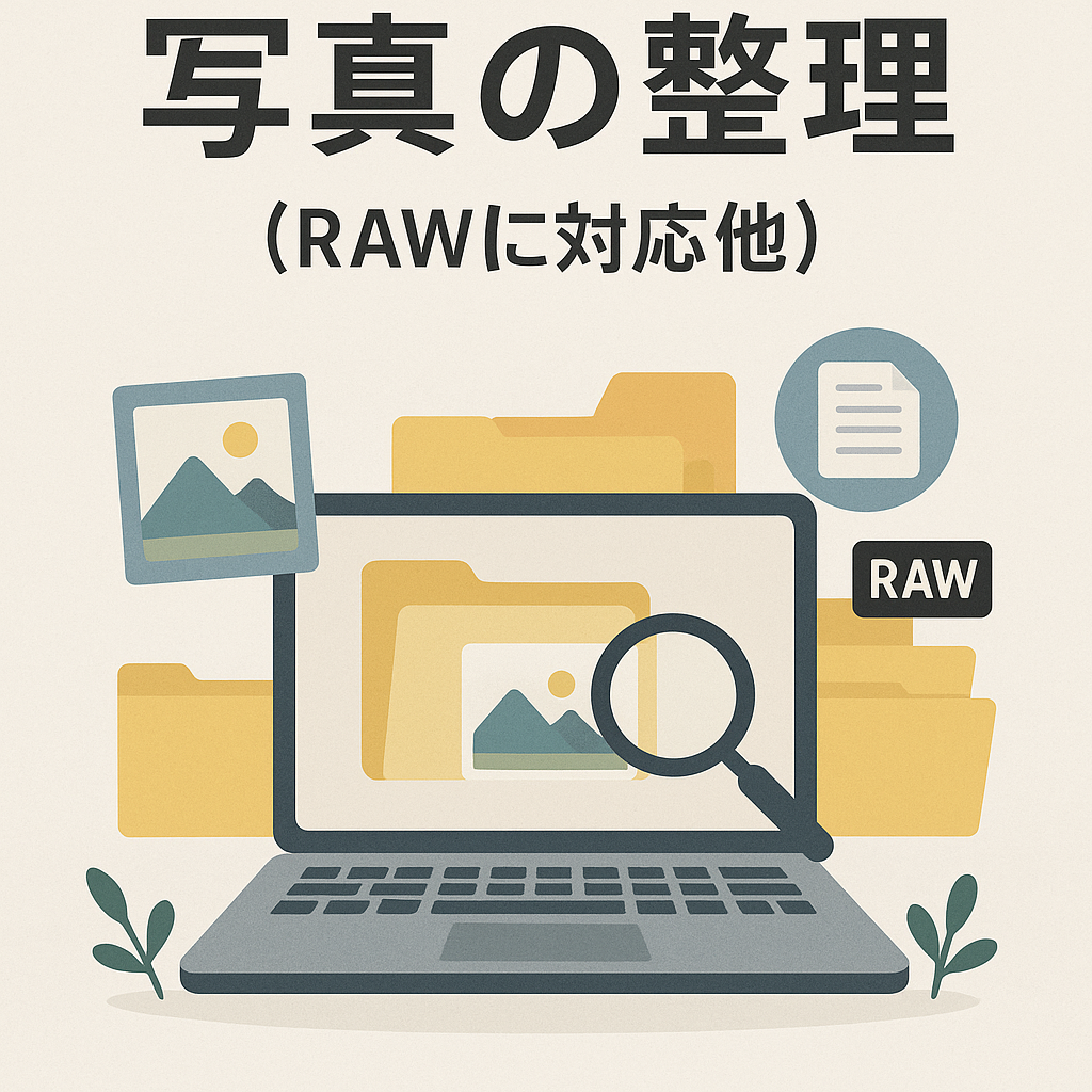 写真の整理（RAWに対応他）