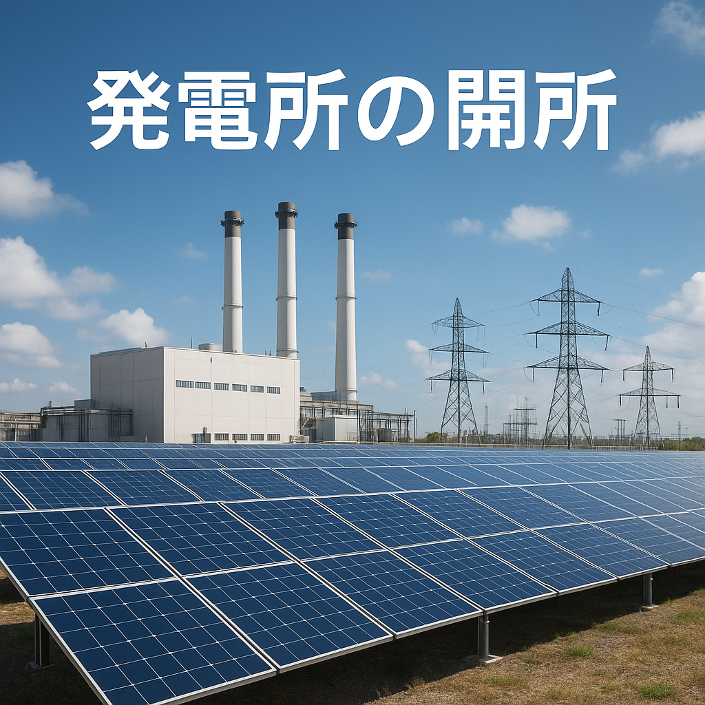 発電所の開所