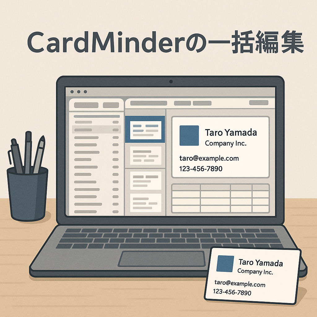 CardMinderの一括編集