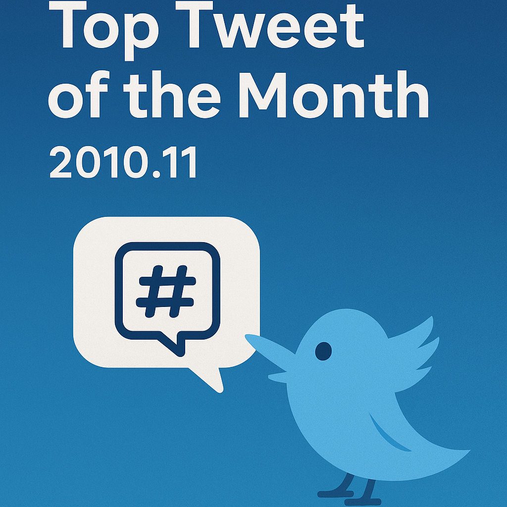 Top Tweet of the month(2010.11)