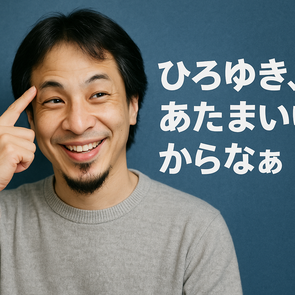 ひろゆき、あたまいいからなぁ