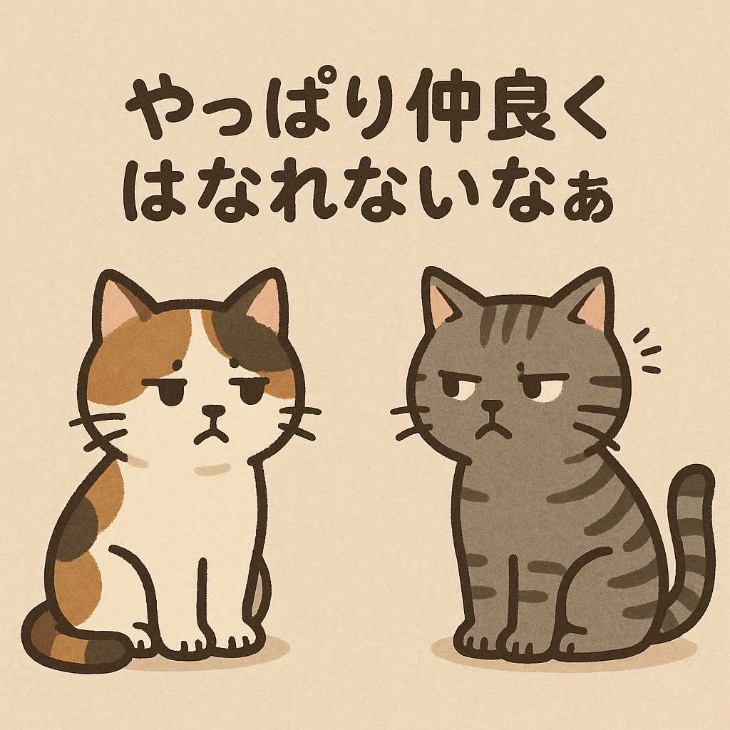 やっぱり仲良くはなれないなぁ