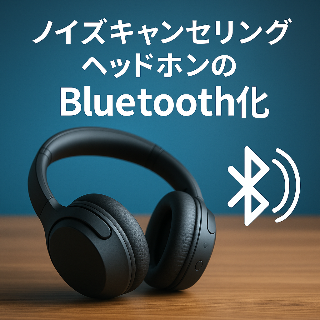 ノイズキャンセリングヘッドホンのBluetooth化