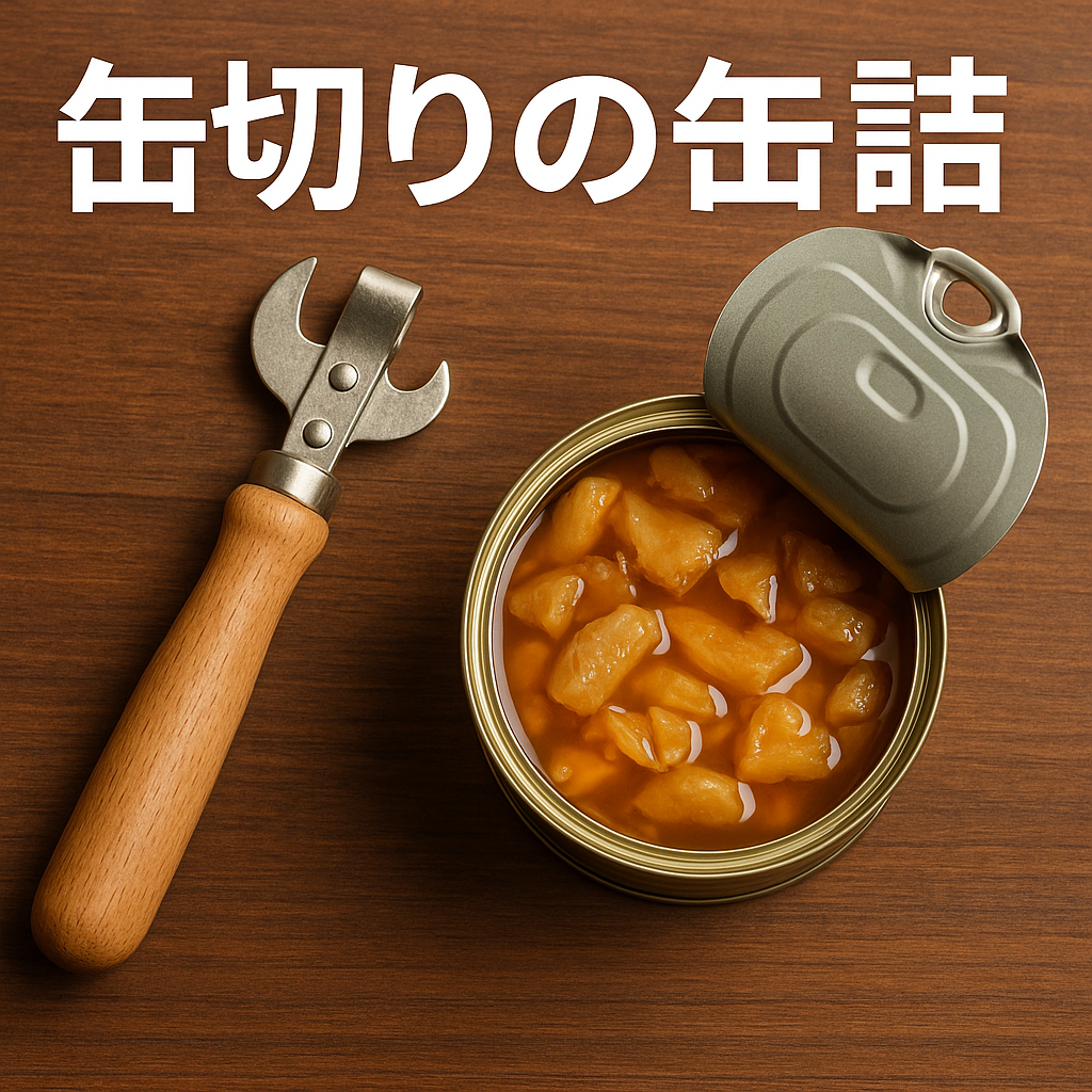 缶切りの缶詰
