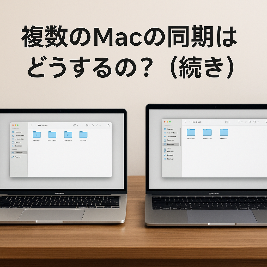複数のMacの同期はどうするの?(続き)