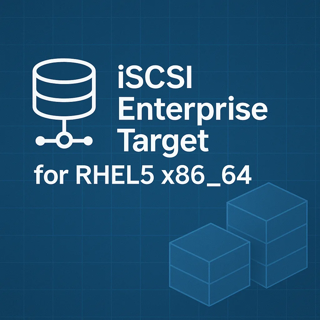 iSCSI Enterprise Target for RHEL5 x86_64