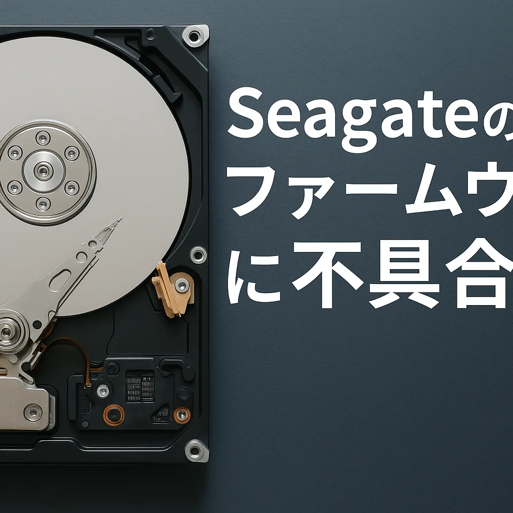 Seagateのファームウェアに不具合