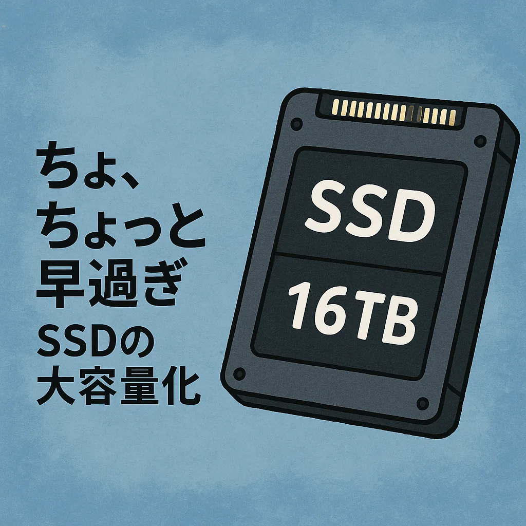 ちょ、ちょっと早過ぎ、SSDの大容量化