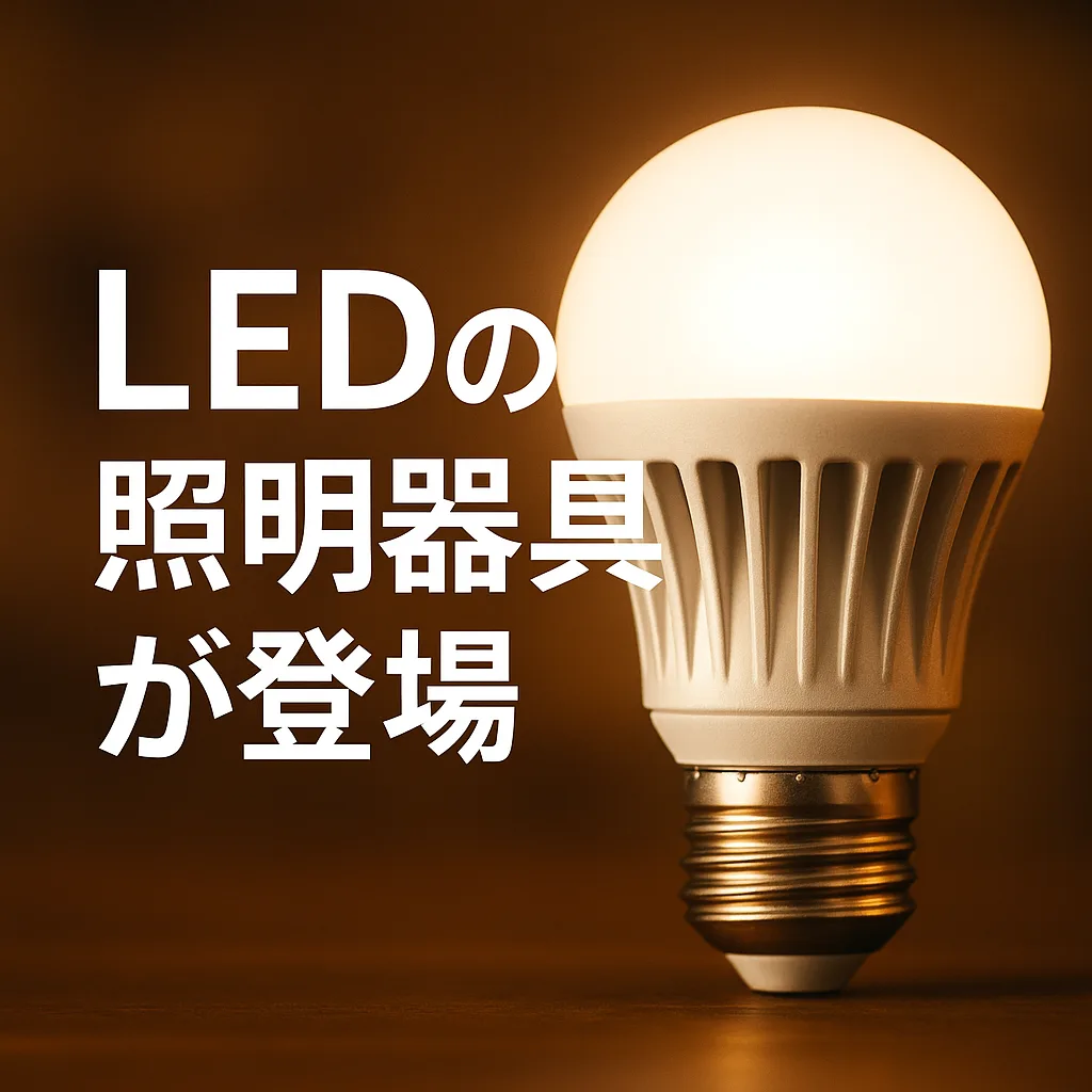 LEDの照明器具が登場