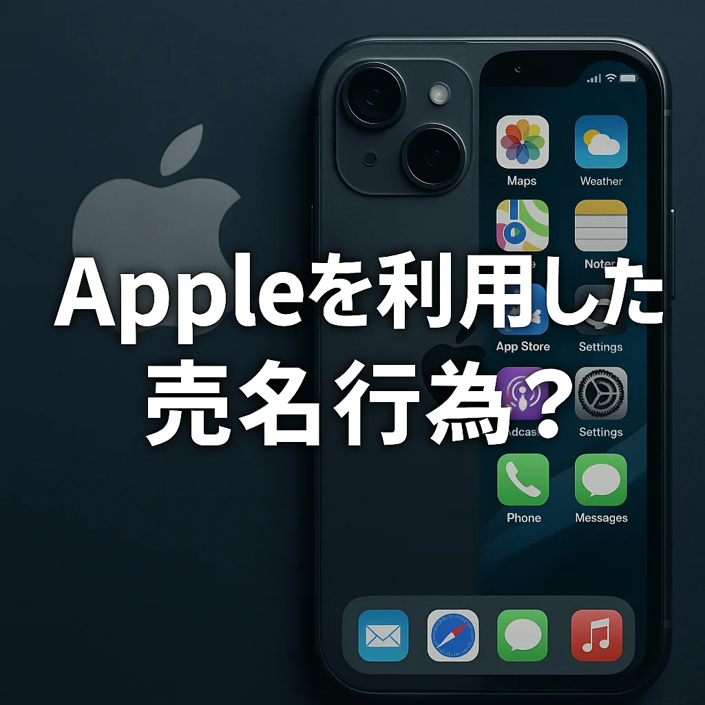 Appleを利用した売名行為？