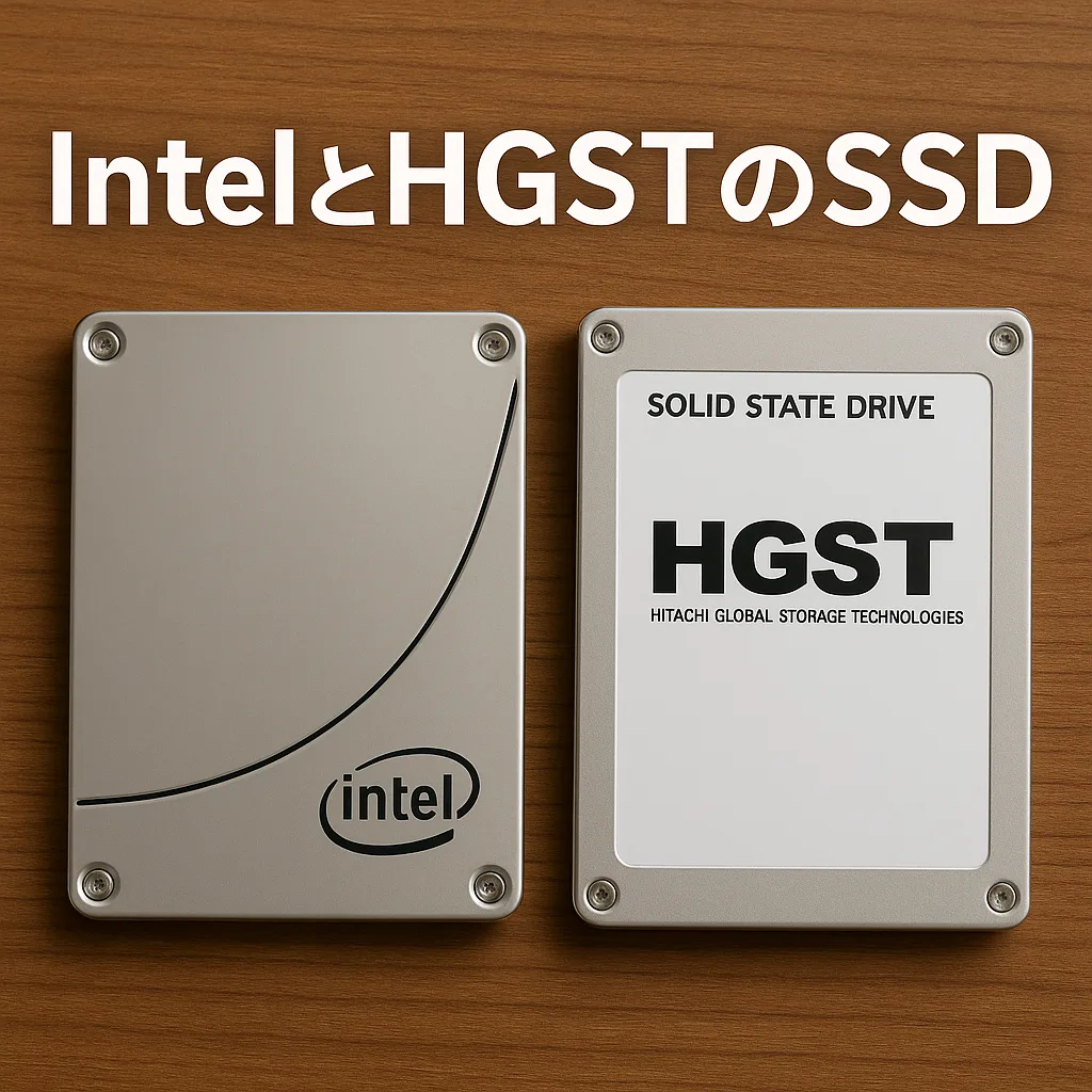 IntelとHGSTのSSD