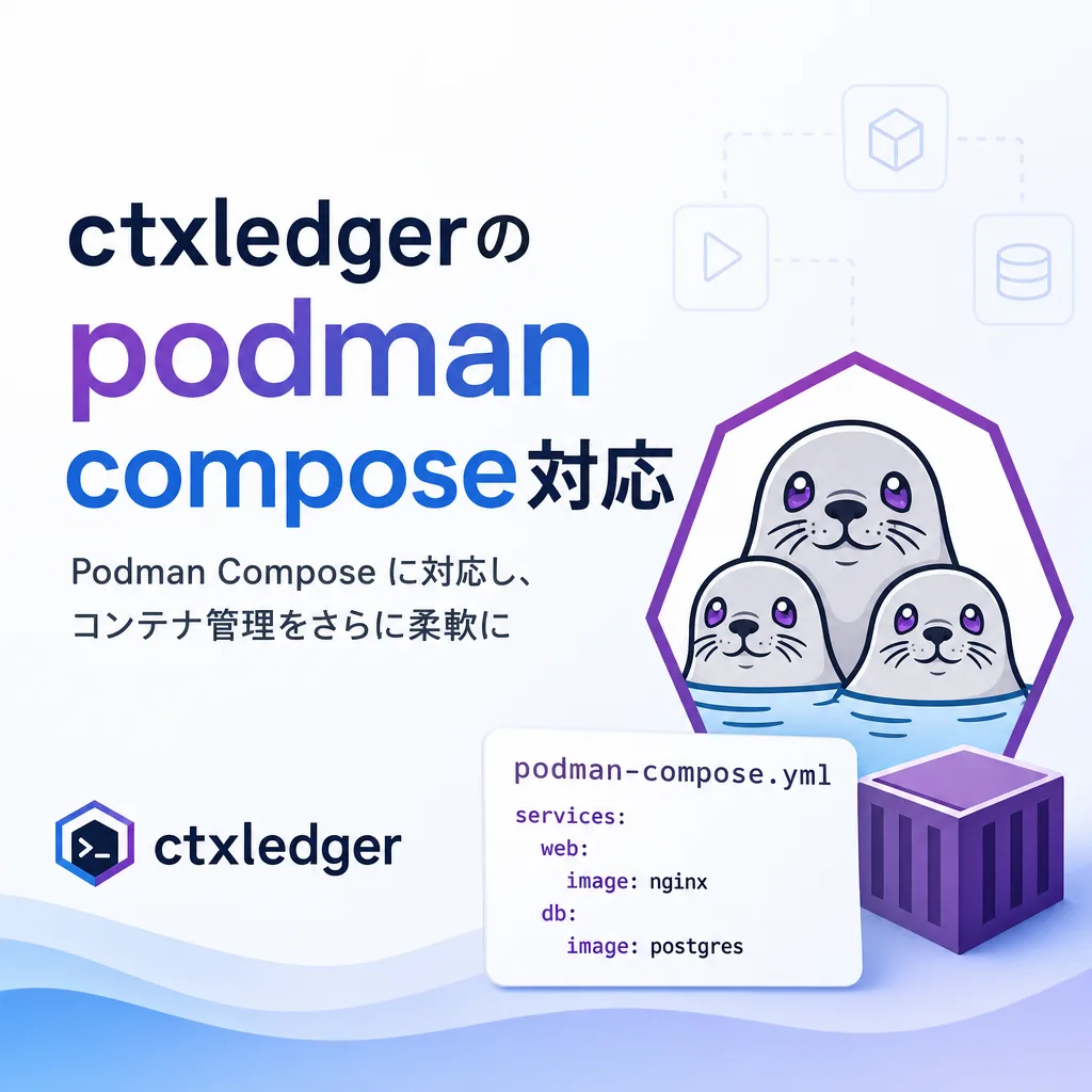ctxledgerのpodman compose対応